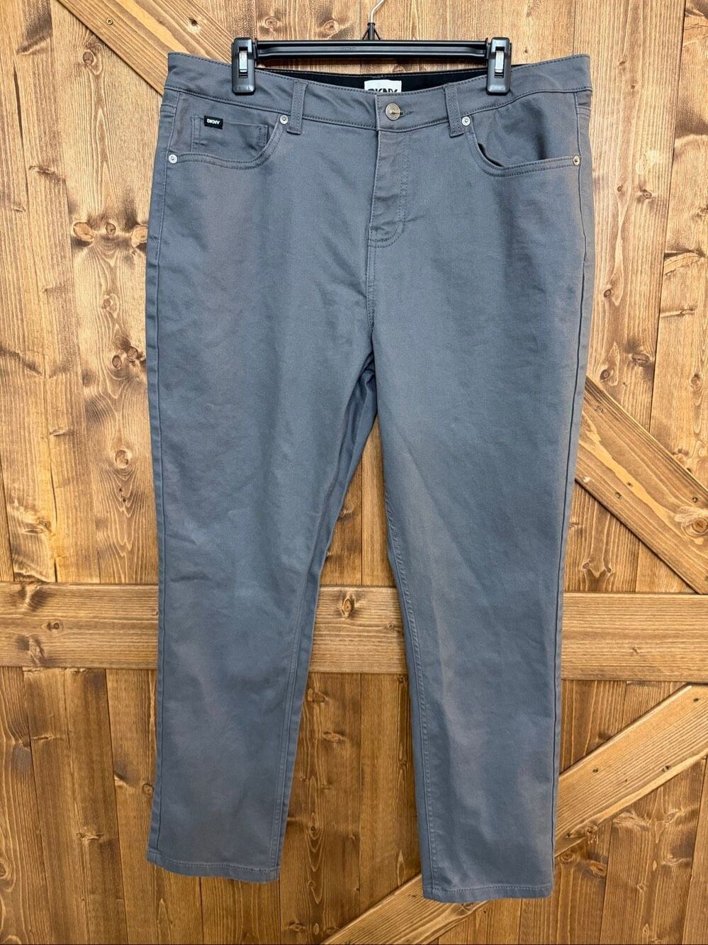 DKNY Stanton Men’s 36x30 Gray Slim Fit Stretch Jeans Actual 37x28(9455)